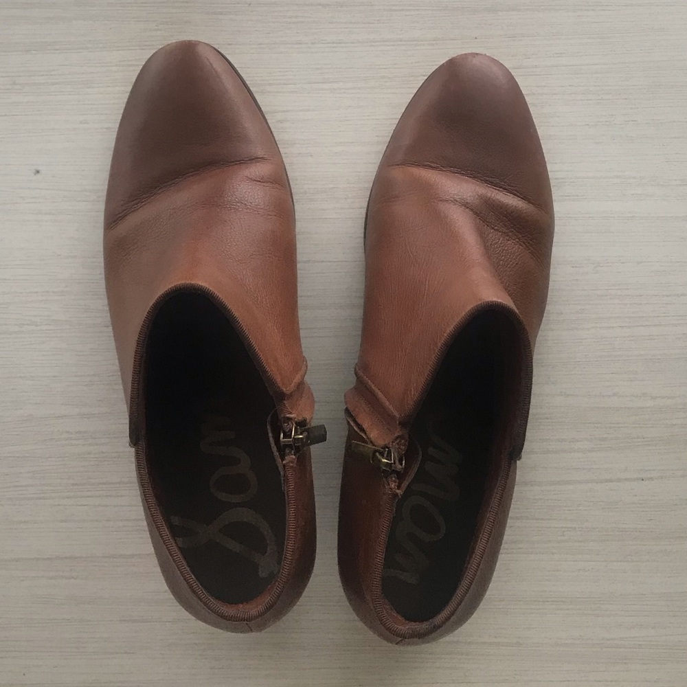 Sam Edelman Cognac Booties in Petty